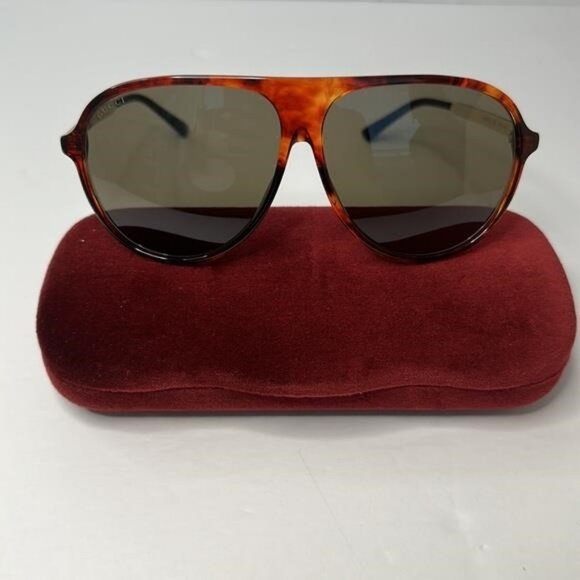 New Authentic Gucci Tortoiseshell GG0829SA 003 Sunglasses - Picture 5 of 12